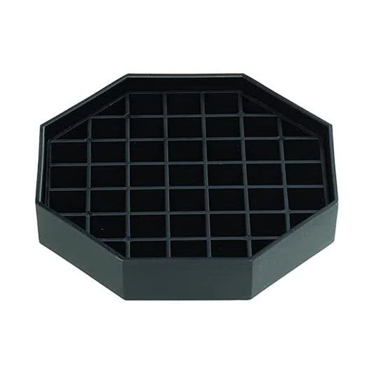 Octagonal Drip Tray, Polymer, Black, Removable Grid, 61050
