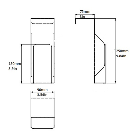 Scoop Holder, Stainless Steel, for Front Ice Bin