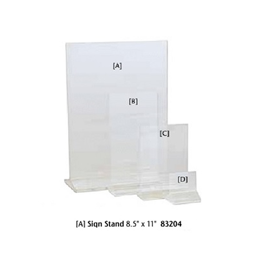 Sign Stand, Acrylic, 8.5″x11″, 83204