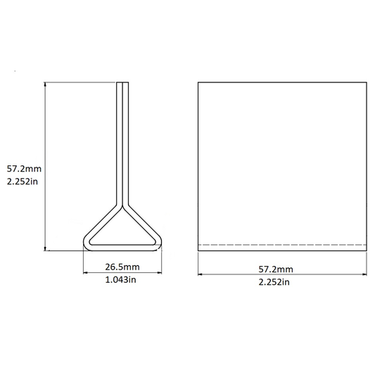 Sign Stand, Acrylic, 2.25″x2.25″, 83201