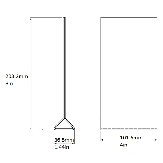 Sign Stand, Acrylic, 4″x8″, 83203