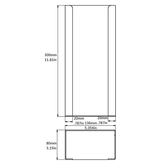 Rattleware Sleeve Holder, 11.75″, Acrylic, 05291
