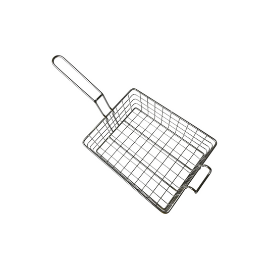 Stainless Products Ltd. Quality Industries Hooked Half Size Dip Basket - Premium Silver, Heavy-Duty, Multipurpose Cooking & Frying Accessory - Perfect for Restaurants, and Home Kitchens