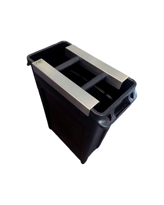 Knock Chute, Made for Slim Jim Style Trash Can, Double Bar