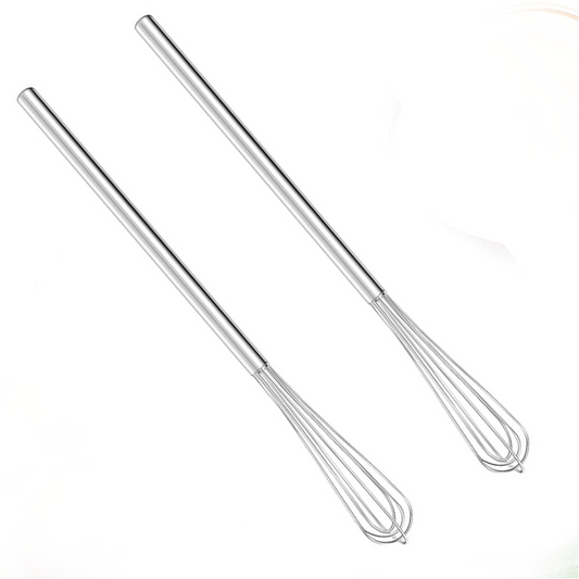 Rattleware Stainless Steel 10.5" Round Coffee Whisk - For a Perfect Mix, Evenly Distributed & Eliminated Clumps for Specialty Drinks, Perfect for Home or Commercial Use