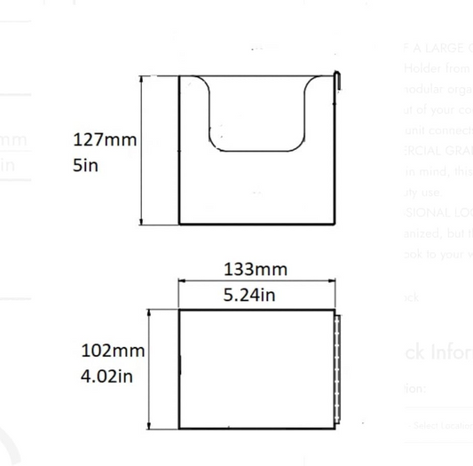 Black Stainless Steel Napkin Holder (5.25″ x 4″ x 5″)
