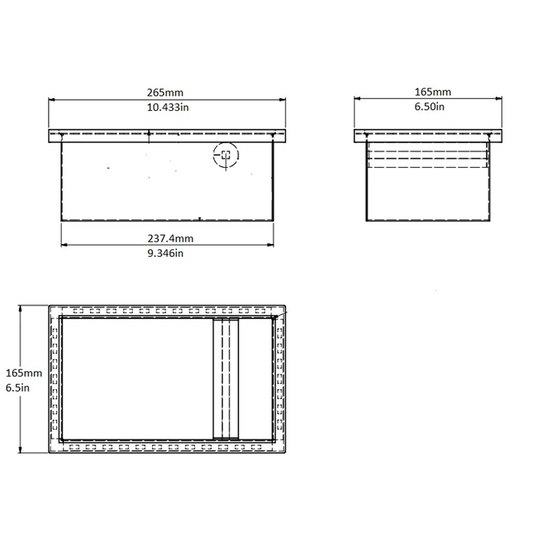 rattleware Knock Box,9.25″x5.5″x4″, 25125