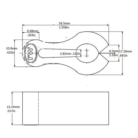 Rattleware Steam Wand Clip, 0.5″ x 1.25″, 22850
