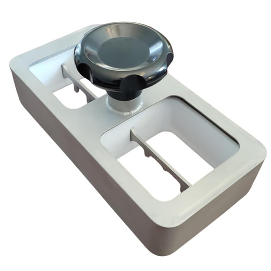 Two Egg Scrambler, Aluminum, Black Handle
