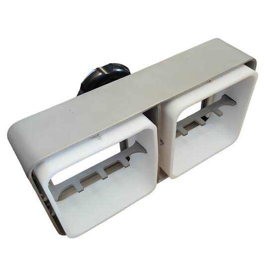 Two Egg Scrambler, Aluminum, Black Handle
